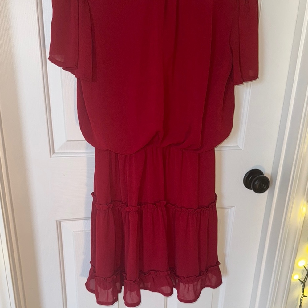 Red Ruffle Dress - Picture 7 of 11